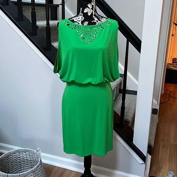 green emerald velvet dress Jessica Simpson Ladies' Midi Dress (Loden Green, Small) at Amazon Women's  Clothing store